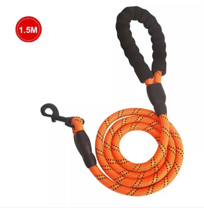 Adjustable Nylon Dog Lead With Padded Handle - Robust And Non - Slip Design