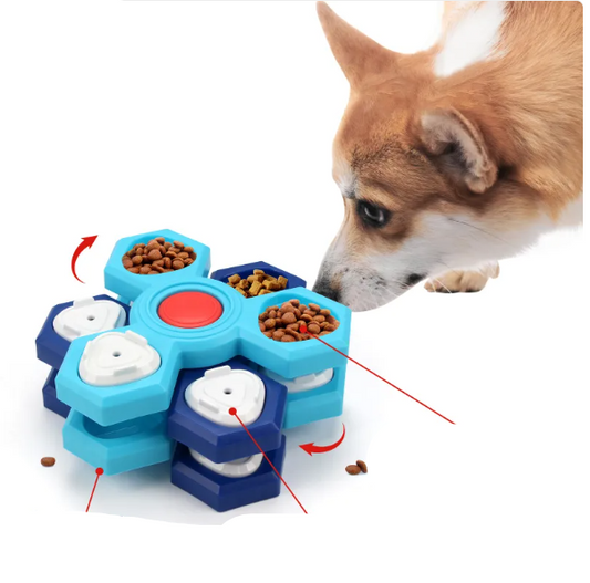 Interactive Dog Toy - Puzzle Food Toy for Mental Stimulation and Promotion of Digestion