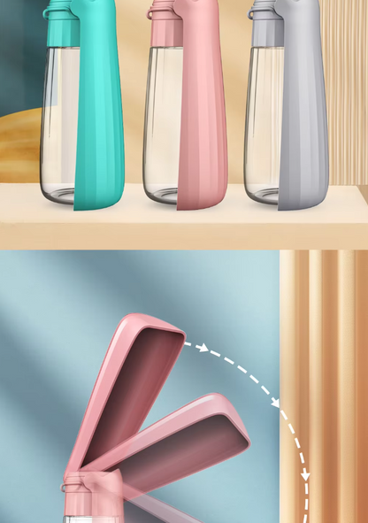 Portable Dog Water Bottle - Leak - Proof Travel Dispenser With Integrated Drinking Bowl