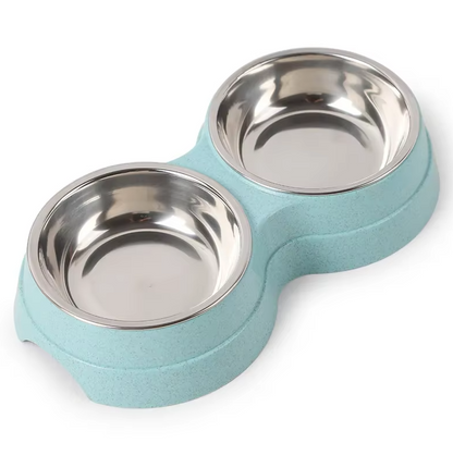 Double Plate Set For Dogs With Non - Slip Base