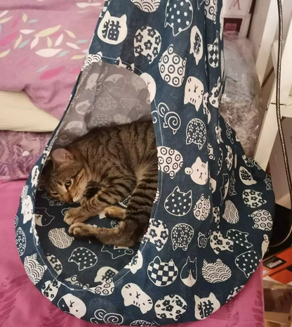 Cat Hammock In Tent Design - Comfortable Sleeping Cave For Cats