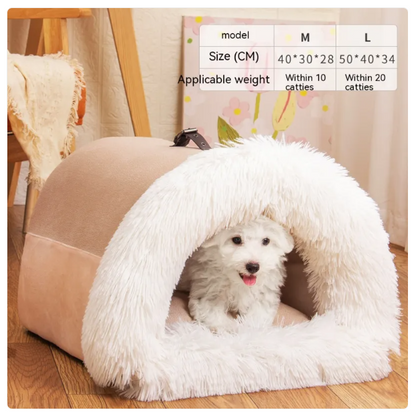Cozy Pet Cave For Dogs And Cats - Soft And Warm Bed For Relaxation