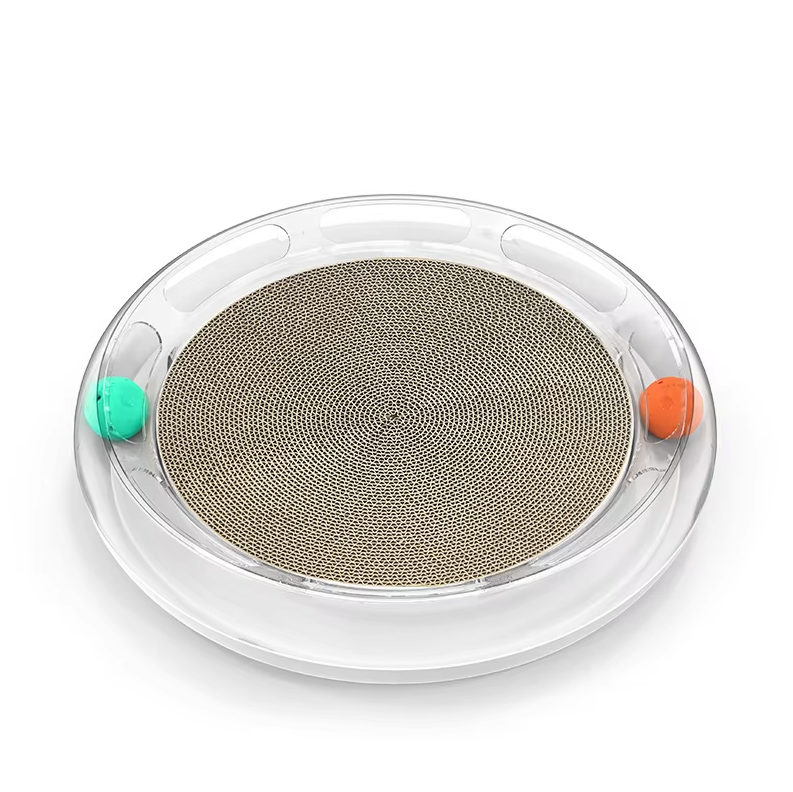 Interactive Cat Toy - Scratching Board With Balls For Hours Of Fun