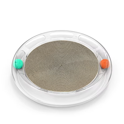 Interactive Cat Toy - Scratching Board With Balls For Hours Of Fun