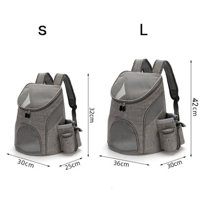 Pet Carrier Backpack With Mesh Design - Comfortable Transport Bag For Cats And Small Dogs