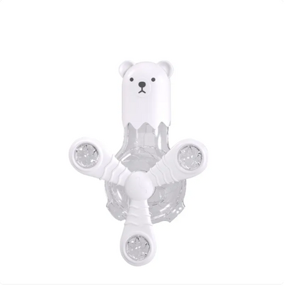 Interactive Toy For Pets - Bear-shaped Food Dispenser With Rotating Arms