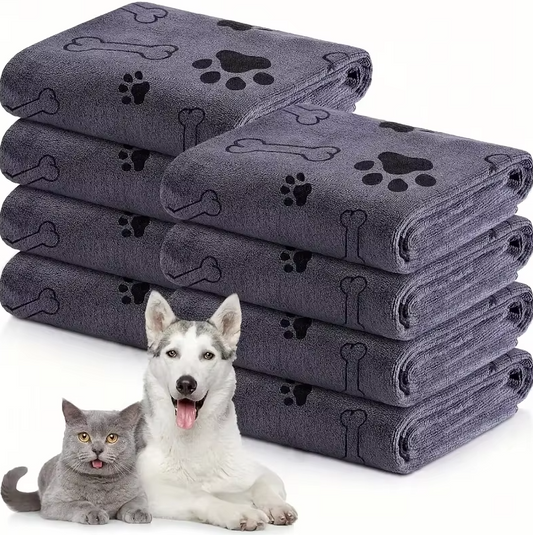 Super Absorbent Dog Towel - Soft Quick Drying Microfibre Towel For Dogs & Cats