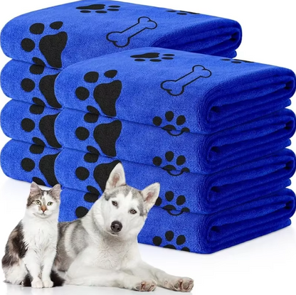 Super Absorbent Dog Towel - Soft Quick Drying Microfibre Towel For Dogs & Cats