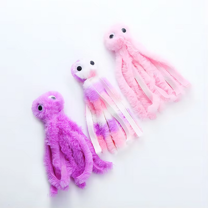 Cat Toy Octopus - Soft Plush Toy With Catnip Long Tentacles