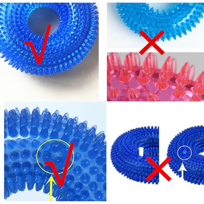 Dog Toy Chewing Ring - Robust Teething Toy For Dental Care Massage