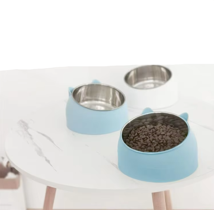 Cat Bowl With 15 - Degree Incline For Comfortable Eating