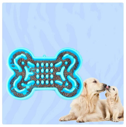 Slow Feed Bowl For Dogs - Anti-sling Bowl In Bone Design