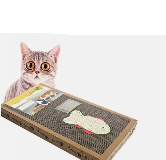 Cat Scratching Mat With Fish Toy - Environmentally Friendly And Stable