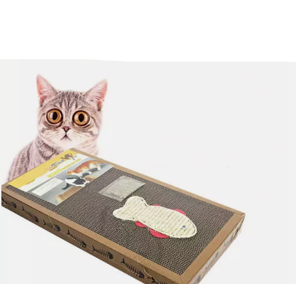 Cat Scratching Mat With Fish Toy - Environmentally Friendly And Stable