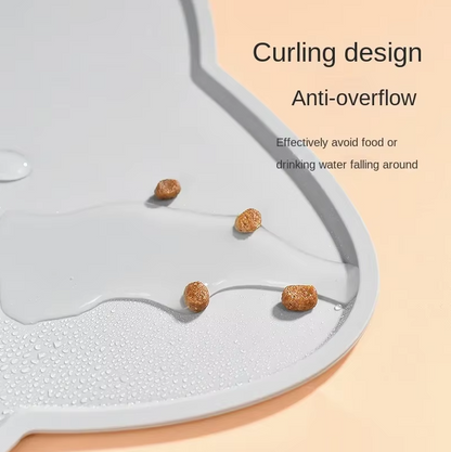 Cat Plate Mat With Non - Slip Underside