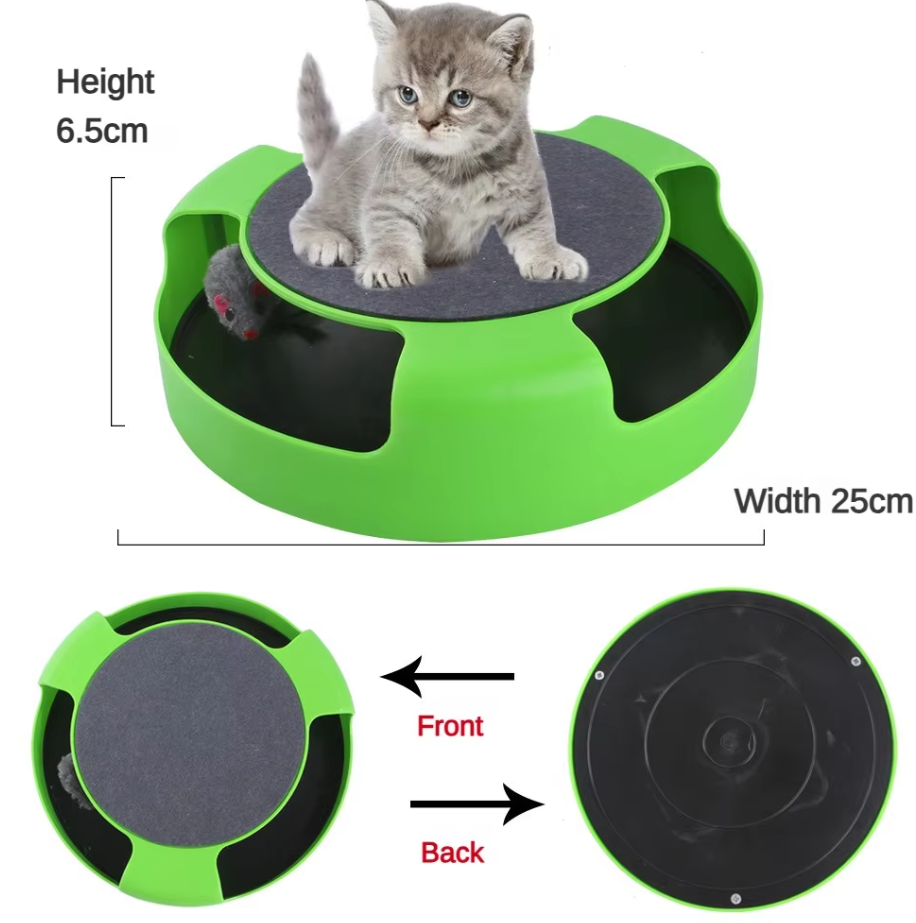 Interactive Cat Toy With Mouse - Toy With Movable Mouse For Cats