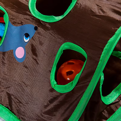 Cat Play Mat With Hide And Seek - Interactive Hunting Activity Mat