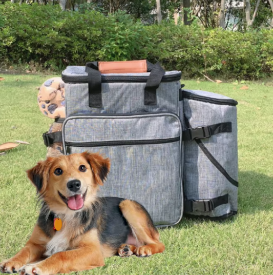 Practical Dog Bag For Travel - Multifunctional With Compartments For Toys And Food