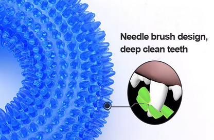 Dog Toy Chewing Ring - Robust Teething Toy For Dental Care Massage