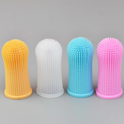 Finger Toothbrush For Pets - Gentle Reusable Dental Care