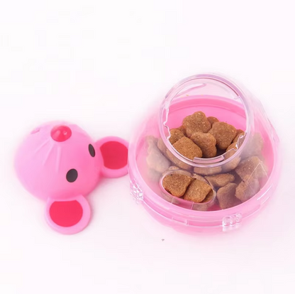 Cat Toy Food Dispenser - Interactive Mouse With Treat Dispenser