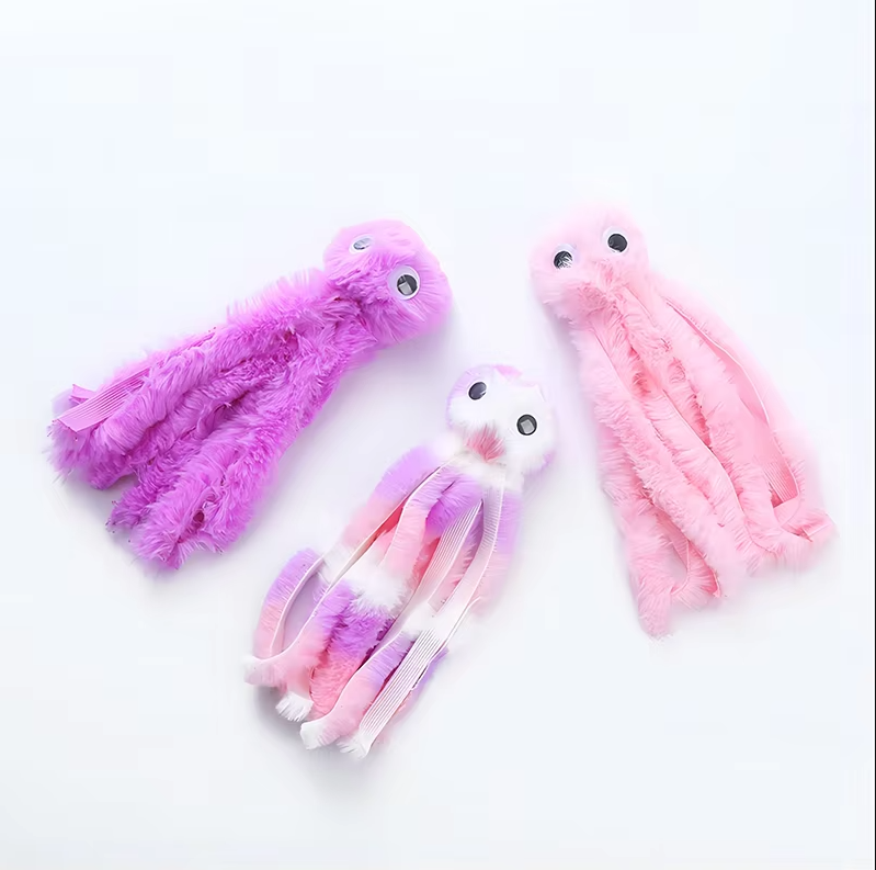 Cat Toy Octopus - Soft Plush Toy With Catnip Long Tentacles