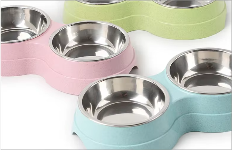 Double Plate Set For Dogs With Non - Slip Base