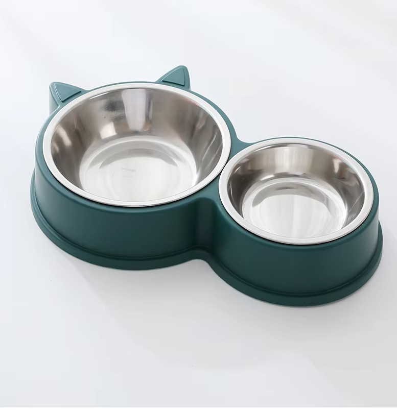 Cat Plate Set With Cat Ears And Non - Slip Base