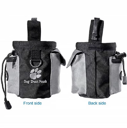 Dog Treat Bag With Poo Bag Dispenser - Practical Portable Training Bag For Walks
