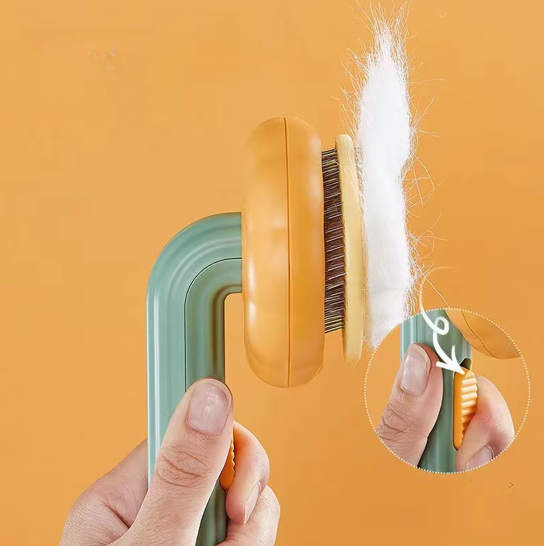 Cat Brush With Fur Remover - Gentle Care For Cat Hair