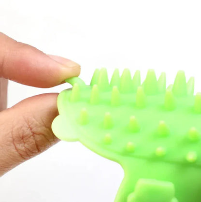 Cat Scratching Brush To Relieve Itching - Multi-colored Silicone Brush For Pets