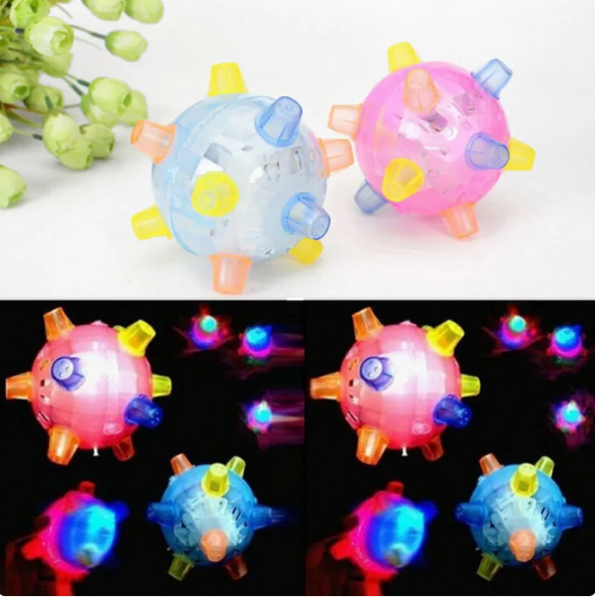 Flashing Play Ball for Pets with Light Effect and Sound Function