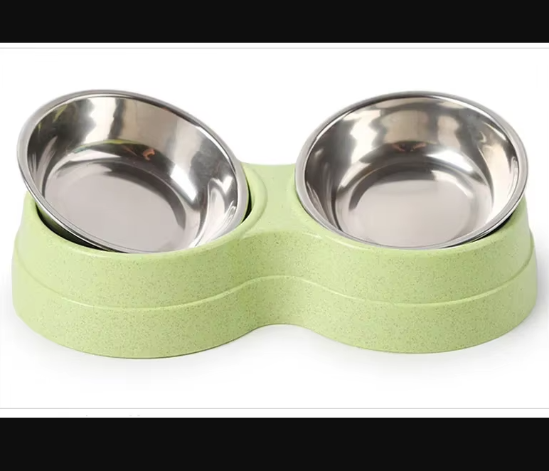 Double Plate Set For Dogs With Non - Slip Base