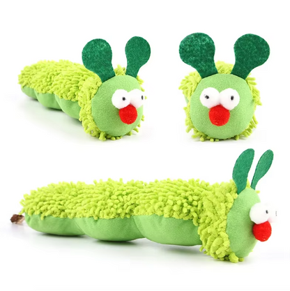 Cat Toy Caterpillar - Soft Cuddly Toy With Catnip