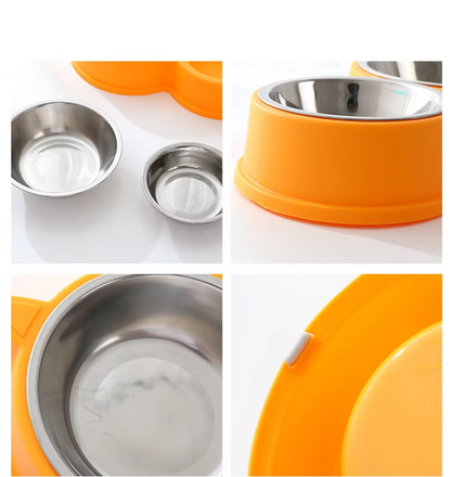 Cat Plate Set With Cat Ears And Non - Slip Base