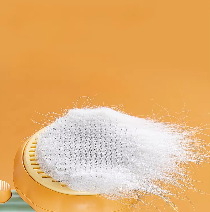Cat Brush With Fur Remover - Gentle Care For Cat Hair