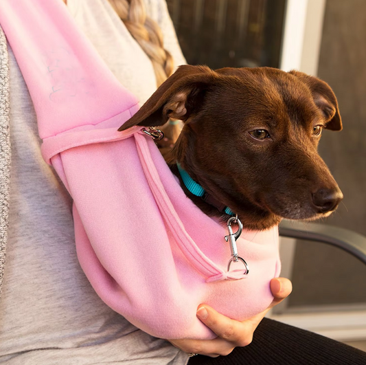 Dog Carrier Bag In Sling Design - Comfortable Carrying Aid For Small Dogs And Pets