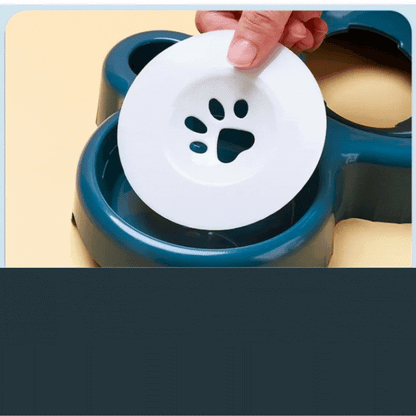 Multipurpose Cat Bowl With 3 Bowls - Anti-slip Design For Water Snacks And Food