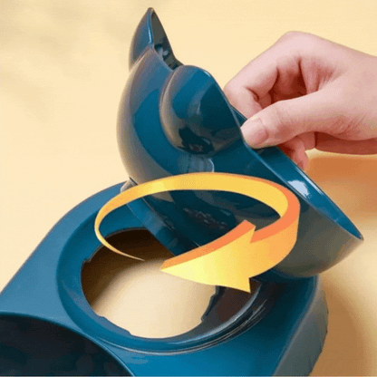 Multipurpose Cat Bowl With 3 Bowls - Anti-slip Design For Water Snacks And Food