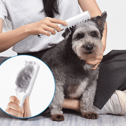 Electric Massage Brush for Pets with Usb Charging and Grooming Function