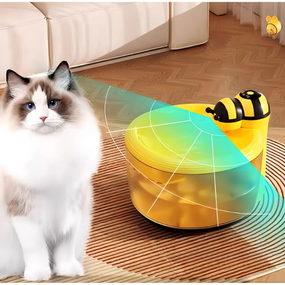 Automatic Water Fountain For Pets In Bee Design