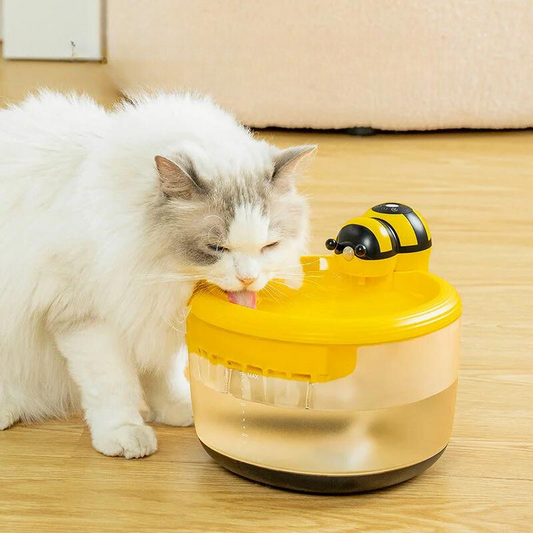 Automatic Water Fountain For Pets In Bee Design