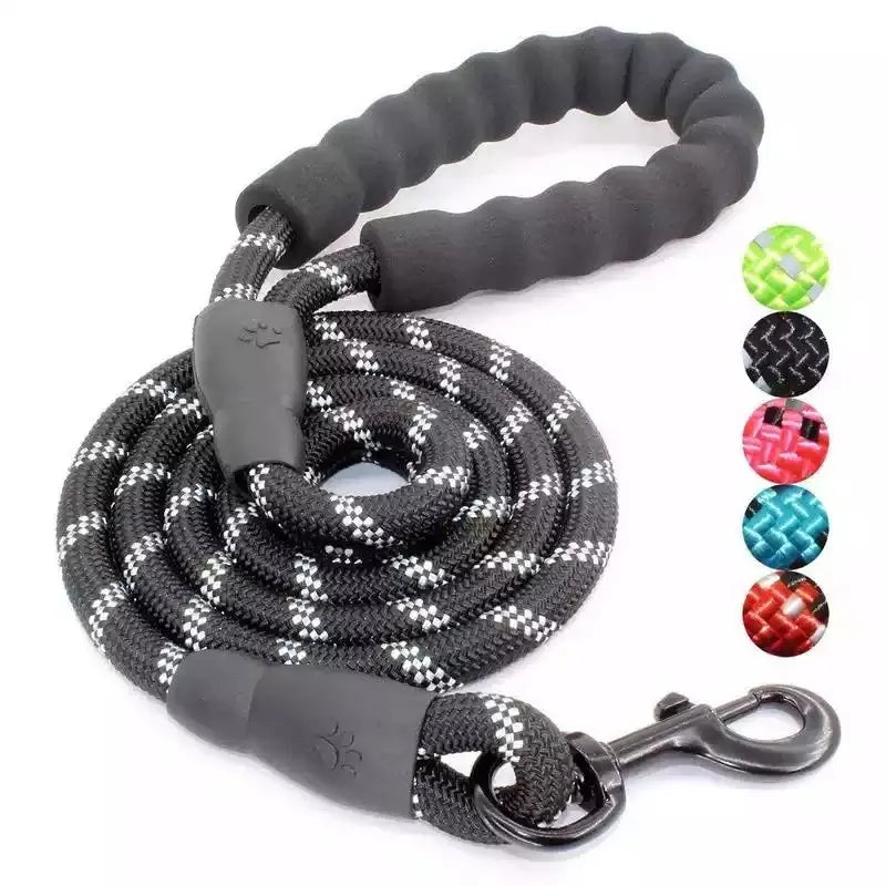 Adjustable Nylon Dog Lead With Padded Handle - Robust And Non - Slip Design