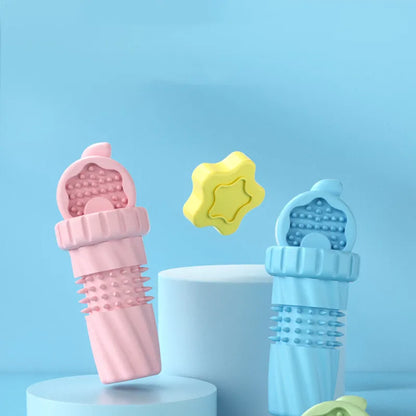 Dog Toothbrush Made of Rubber for Puppies and Small Dogs with Nub Structure