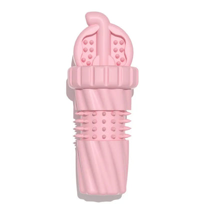 Dog Toothbrush Made of Rubber for Puppies and Small Dogs with Nub Structure