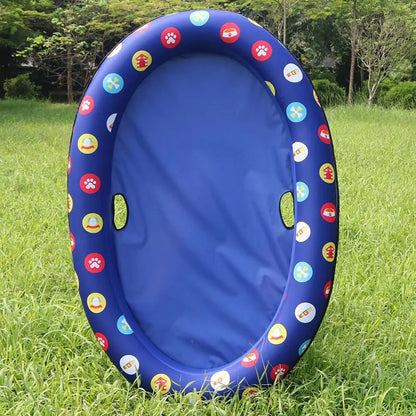 Dog Bathtub - Inflatable Dog Bathtub For Pets With Floral Pattern For Indoor And Outdoor Use