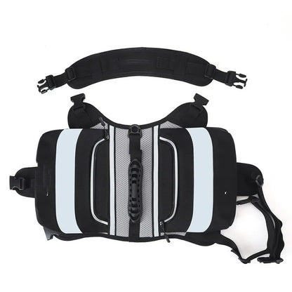 Dog Life Jacket With Reflective Stripes - Waterproof Safety Vest For Dogs