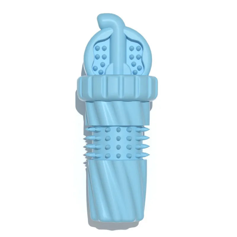 Dog Toothbrush Made of Rubber for Puppies and Small Dogs with Nub Structure