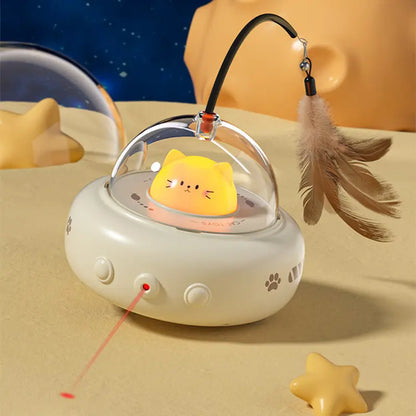 Cat UFO Laser Toy