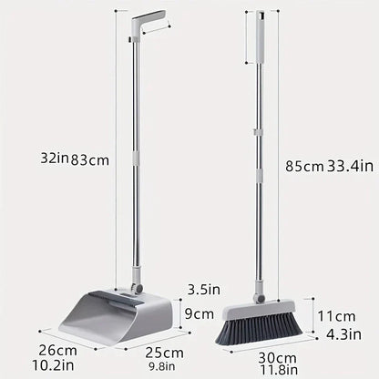 Multifunctional Broom And Dustpan Set